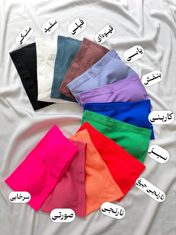 نیمتنه تک دکلته کاپ دار کبریتی کد ۳۴۴