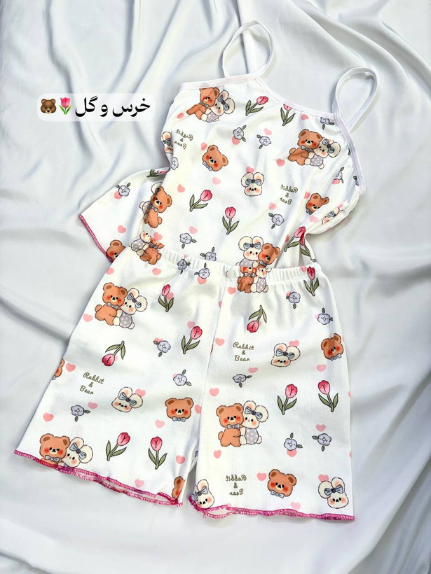 ست کراپ و شورتک کبریتی ۳ طرح مختلف کد ۳۶۵